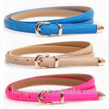 very beautiful-- women's colorful thin decoration belt with pin buckle